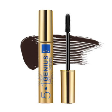 Avon Lash Genius Multitask & Multiply Mascara Waterproof Brown Black