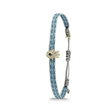 Polo Exchange Friendship Blue Fabric Bracelet