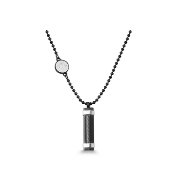 Polo Exchange Black Steel Necklace