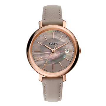 Fossil Jacqueline Solar-Powered Grey Eco Leather Watch