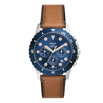 Fossil FB-01 Chronograph Tan Eco Leather Watch