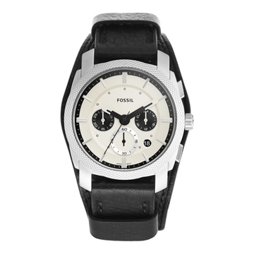 Fossil Machine Chronograph Black Eco Leather Watch