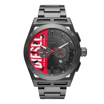 Diesel Timeframe Chronograph Gunmetal-Tone Stainless Steel Watch