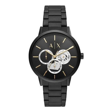 Armani Exchange Multifunction Black Stainless Steel Watch