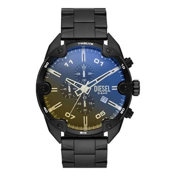 Diesel Spiked Chronograph Black Stainless Steel Watch