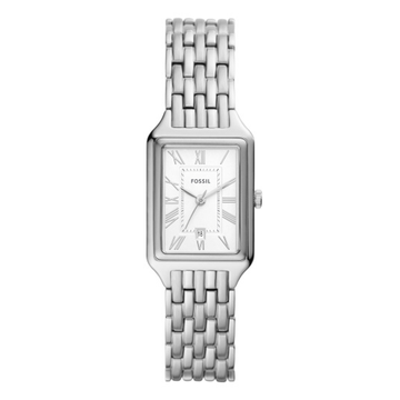 Fossil Raquel Three-Hand Date Silver-Tone Stainless Steel Watch