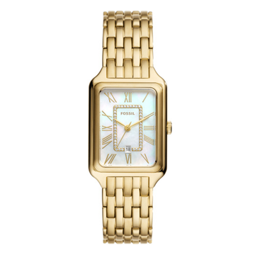 Fossil Raquel Three-Hand Date Gold-Tone Stainless Steel Watch ES5304