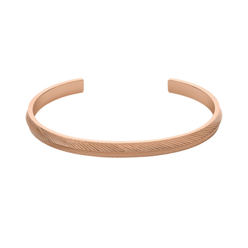 Fossil Linear texture Heart Bracelet JF04661791