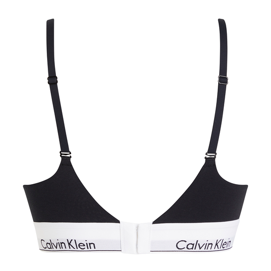 Calvin Klein Icon Cotton Modal Push-Up Plunge Bra Black