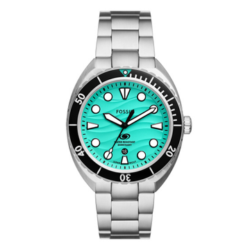 Fossil Breaker Three-Hand Date Stainless Steel Watch FS6066