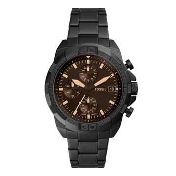 Fossil Bronson Chronograph Black Stainless Steel Watch