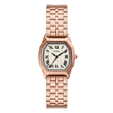 Fossil Harlow Three-Hand Rose Gold-Tone Stainless Steel Watch