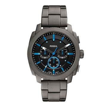 Fossil Machine Chronograph Smoke Stainless Steel Watch FS6098