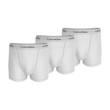 Calvin Klein 3Pack Icon Cotton Stretch Relaxed Trunk White
