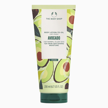 The Body Shop Avocado Body Lotion-To-Oil