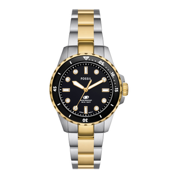Fossil Fossil Blue Dive Three-Hand Two-Tone Stainless Steel Watch ES5349