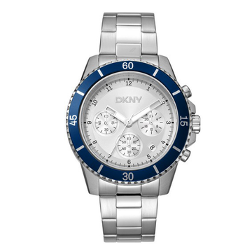DKNY Men's Silver Chronograph Stainless Steel Watch 42mm DK1G072M0035