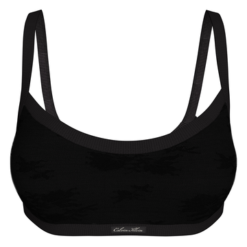 Calvin Klein Icon Stretch Lace Lightly Lined Black Bralette