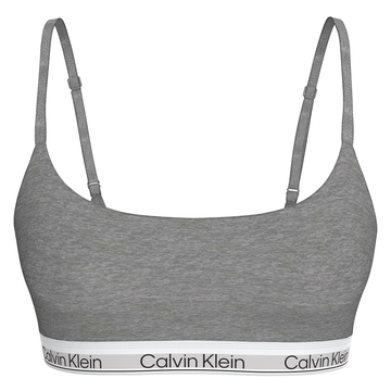 Calvin Klein Icon Cotton Modal Smooth Edge Lightly Lined Grey Bralette