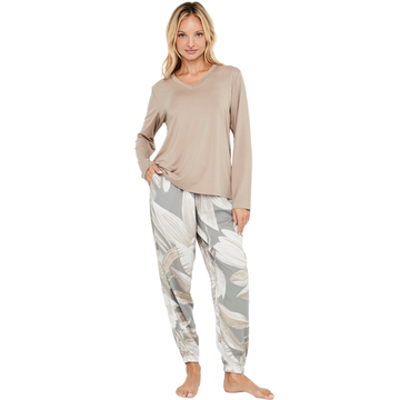 Selmark T-Shirt Pyjama Set  P12573 012 Grey